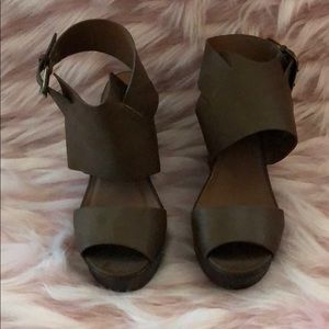 Brown wedges. Like new. Size 11. Very comfortable